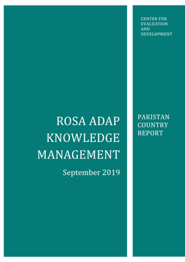 Rosa Adap Knowledge Management