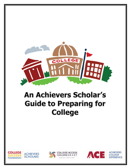 An Achievers Scholar's Guide to Preparing for College