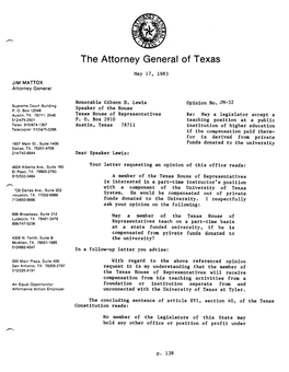 The Attorney General of Texas