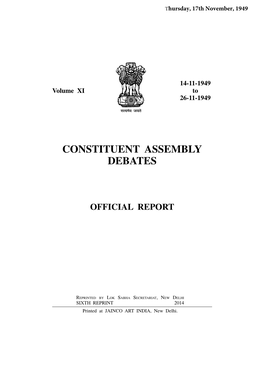 Constituent Assembly Debates