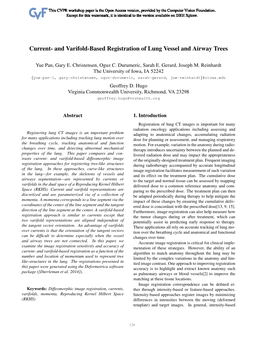 And Varifold-Based Registration of Lung Vessel and Airway Trees