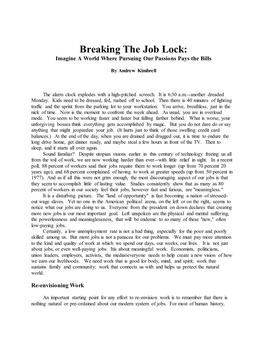 Breaking Job Lock (Kimbrell)