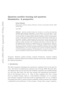 Quantum Machine Learning and Quantum Biomimetics: a Perspective