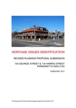 Heritage Issues Identification