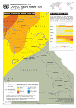 LAO PDR: Natural Hazard Risks Issued: 08 March 2007