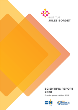 SCIENTIFIC REPORT 2020 for the Years 2016 to 2019 Table of Contents