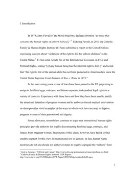 1) Overall Linguistic Comment: Throughout, the Predominant Grammatical Construction Is Treating Fetuses As Legally Separate