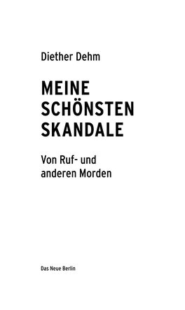 Meine Schönsten Skandale