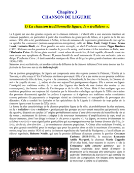 La Chanson De Ligurie (PDF)