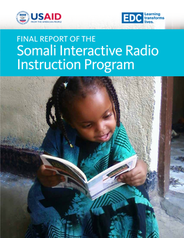 Final Report of the Somali Interactive Radio Instruction Program