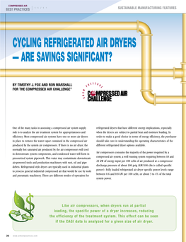 Cycling Refrigerated Air Dryers — Are Savings Significant?