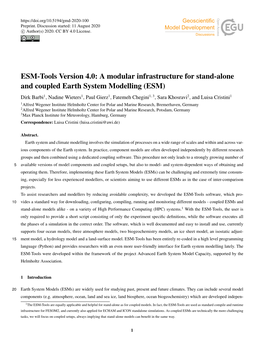 ESM-Tools Version 4.0: a Modular Infrastructure for Stand-Alone and Coupled Earth System Modelling