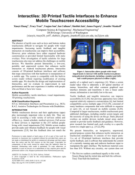 Interactiles: 3D Printed Tactile Interfaces to Enhance Mobile Touchscreen Accessibility