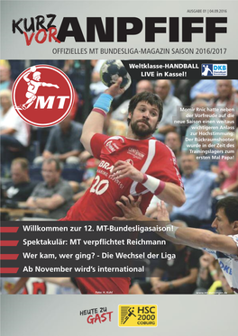 DHB-Pokalgewin - Vom HC Erlangen, Nennt Bei Der Aufzäh - Handballprofis Machen Auch Abseits Ner