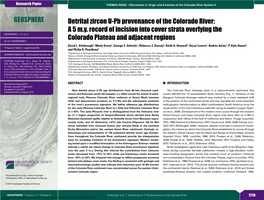 Detrital Zircon U-Pb Provenance of the Colorado River: a 5 M.Y