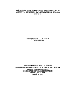 Análisis Comparativo Entre Los Sistemas Operativos De Dispositivos Móviles Con Mayor Demanda En El Mercado 2015-2016