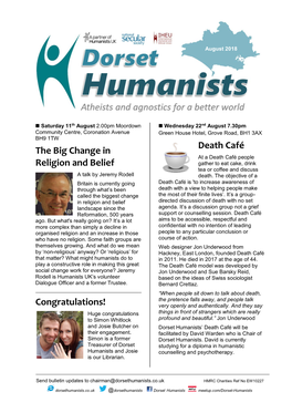 Dorset Humanists’ Death Café Will Be Their Engagement