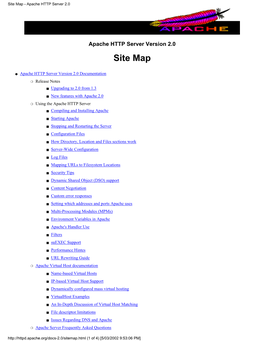 Site Map - Apache HTTP Server 2.0