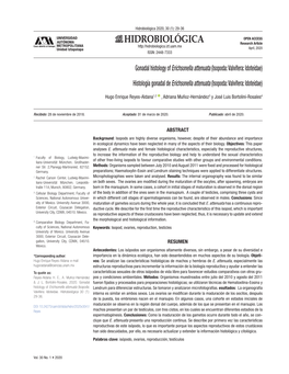 Hidrobiológica 2020, 30 (1): 29-36