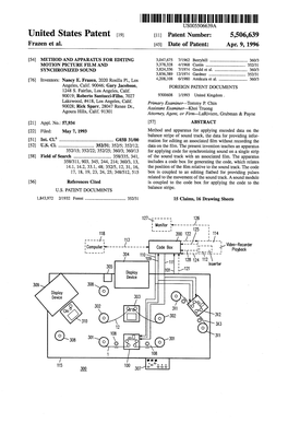 IIIHIIII IIIII USOO5506639A United States Patent (19) 11 Patent Number: 5,506,639 Frazen Et Al