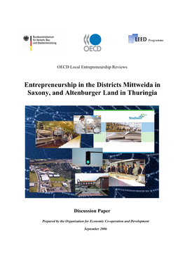 Entrepreneurship in the Districts Mittweida in Saxony, and Altenburger Land in Thuringia