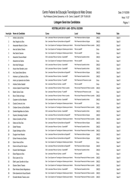 Centro Federal De Educação Tecnológica Do Mato Grosso Data: 21/10/2009 Rua Professora Zulmira Canavarros, Nr