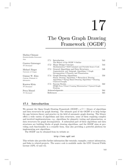 The Open Graph Drawing Framework (OGDF)