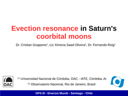 Evection Resonance in Saturn's Coorbital Moons Dr