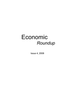 Economic Roundup