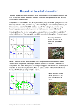 The Perils of Botanical Hibernation!