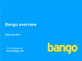 Bango Overview