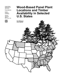 Wood-Based Panel Plant Locations and Timber Availability in Selected U.S