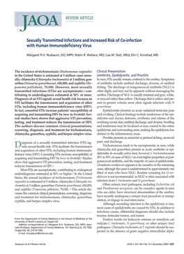 Sexually Transmitted Infections and Increased Risk of Co-Infection with Human Immunodeficiency Virus