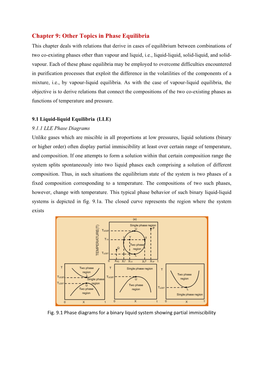 Chapter 9: Other Topics in Phase Equilibria