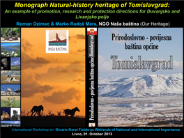 Monograph Natural-History Heritage of Tomislavgrad