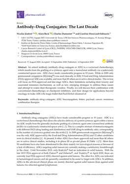 Antibody–Drug Conjugates: the Last Decade