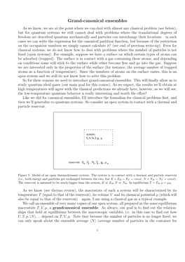 Grand-Canonical Ensembles