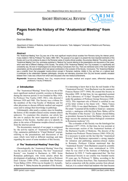 Download PDF Pages from the History of the Anatomical Meeting From