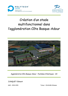 Création D'un Stade Multifonctionnel Dans L'agglomération Côte Basque