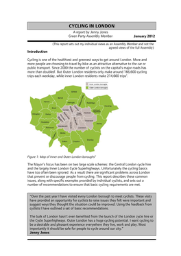Cycling in London Report