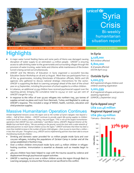 Syria Crisis Bi-Weekly