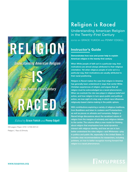 NYUPRESS Religion Is Raced