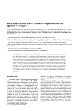 Flood Impacts Across Scales: Towards an Integrated Multi-Scale Approach for Malaysia