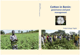 Cotton in Benin: Governance and Pest Management. Phd Thesis, Wageningen University, the Netherlands