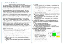 I. Non-Cooperative Games. A. Game Theory Can Be Used to Model a Wide