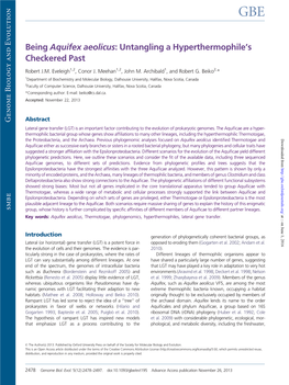 Being Aquifex Aeolicus: Untangling a Hyperthermophile's Checkered Past