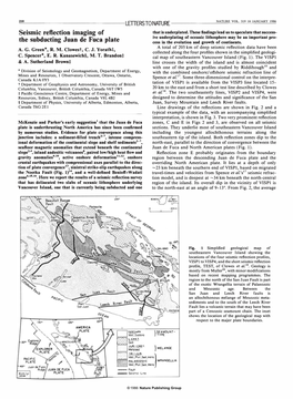 Seismic Reflection Imaging of the Subducting Juan De Fuca Plate