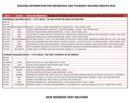 Passed Walks Programmes