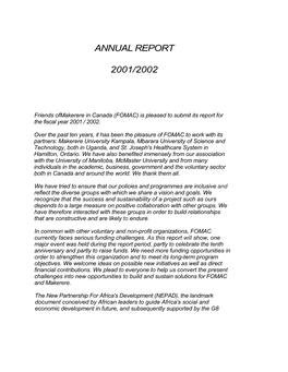 Annual Report 2001/2002