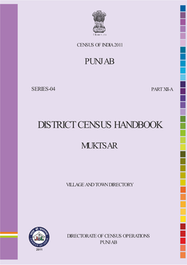 Census of India 2011 Punjab
